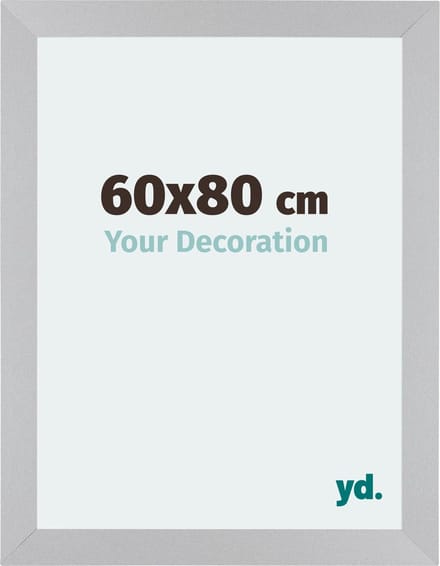 Your Decoration - Fotolijst 60x80 cm - MDF - Zilver Mat - Mura