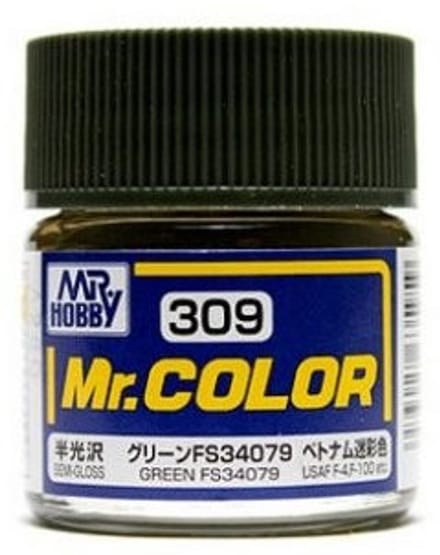 Gunze Mr. Hobby C-309 - Mr. Color 10 ml Green FS34079 - Lacquer Modelbouwverf