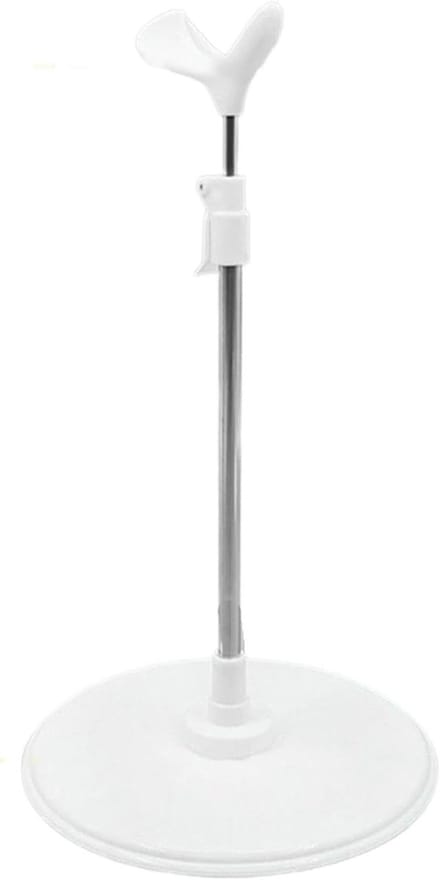 Poppenstandaard - Display houder - Poppen presenteren - Verstelbare hoogte - 21-37 cm - Zwart