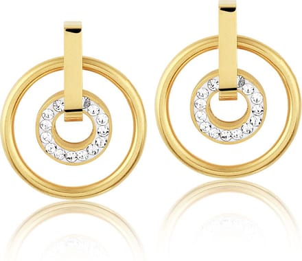 Montebello Oorbellen Brooke - 316L Staal PVD - 15 x 15 mm
