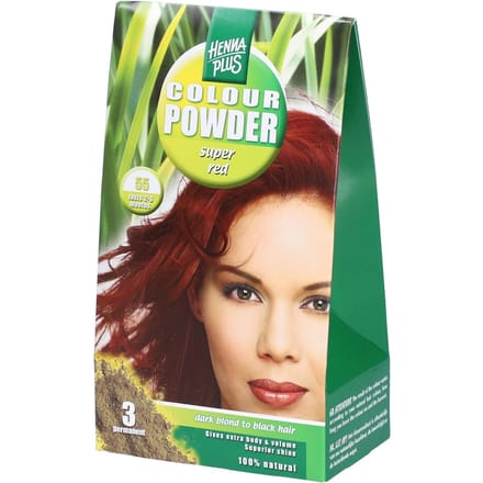 Hennaplus Coloured Poeder - Super Red 55 - Haarverf