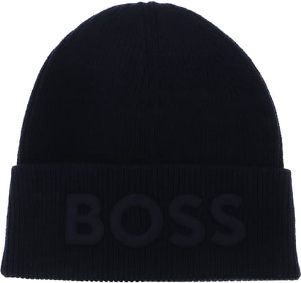 BOSS Dop Afox Beanie Dark Blue Donkerblauw