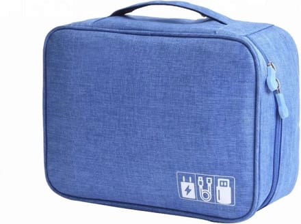 Ulanax® |Elektronica & Accessoires opbergtasje - Kabeltas - Licht blauw |