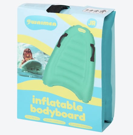 Waimea | Opblaasbaar bodyboard | Surfplank | 70 x 50 cm | Groen