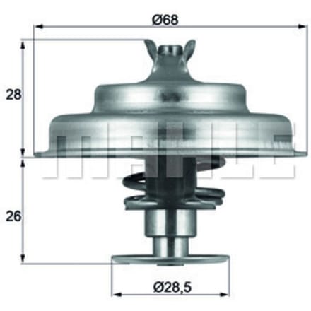 Thermostaat, koelvloeistof MAHLE TX 75 80D