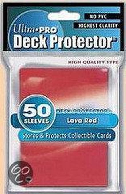 Standaard Deck protector Sleeves Red (50st)