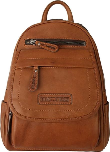 Hillburry tas - Rugzak/rugtas - Leer - Bruin/Camel/cognac