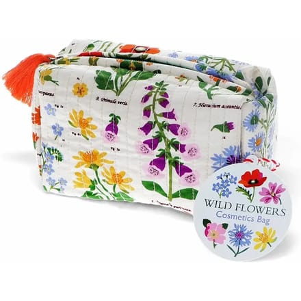 Gewatteerd make-up tasje Rex London Wild Flowers