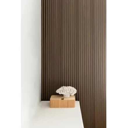 Maestro Latt Wave Wandpaneel - Smoked Walnut - 277x21,3cm - 14mm - 3 Stuks