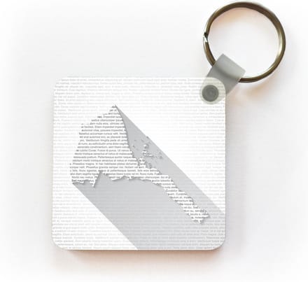 Sleutelhanger - Uitdeelcadeautjes - Eritrea illustratie met gedrukte tekst - Plastic