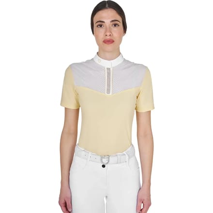 Polo met discrete en elegante strass voor dames Equestro