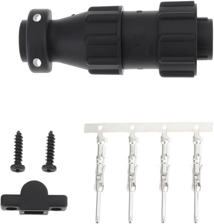 Laspistool Connector - Trigger Plug - Apparaat Bediening - Hoge Temperatuur Bestendig - 4-Pins - Zwart