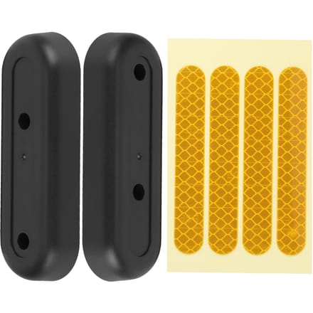 Cache Décoratif de Fourche Arrière Autocollant Réfléchissant Compatible avec Trottinette Électrique Ninebot MAX G30 Jaune jaune