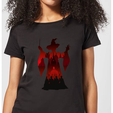 Harry Potter McGonagall Silhouet dames t-shirt - Zwart - M