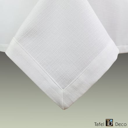 Tafel-Deco tafelkleed wit model Jola rechthoek 140x230 cm