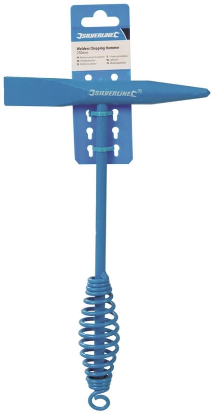 Silverline Lashamer - Roestbestendig - Punt- en beiteleinde - Blauw - 250 mm