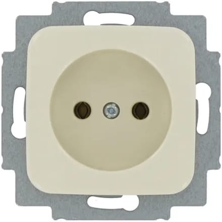 Busch Jaeger Inbouwstopcontact Si Reflex Ongeaard 1-polig Crème Ip20