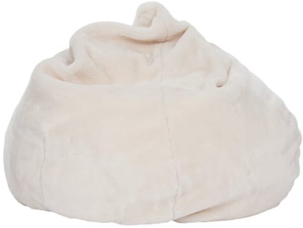 Sit On It Zitzak - Kunstbont - Beige - Multifunctioneel en Lichtgewicht - Comfortabel en Duurzaam