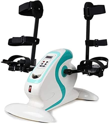 Mini Trainingsfiets - Pedaaloefenaar Elektrisch - Revalidatie Training - 12 Snelheidsinstellingen - 49 x 30 x 28.5 cm - Wit