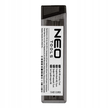 NEO 13-821 Serie - Vulpotloodvulling - HB Hardheid - 5 Stuks - Zwart