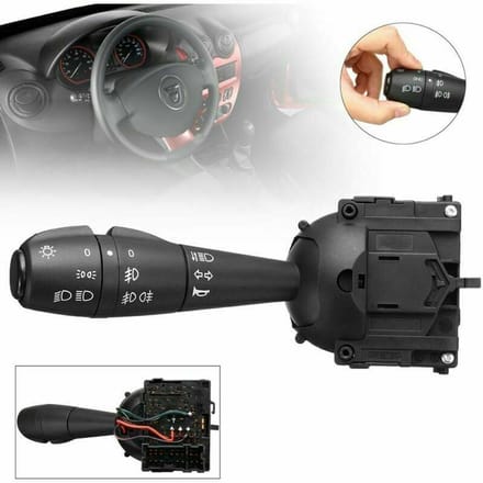 Draaibare stuurkolomlichtschakelaar geschikt voor Dacia Dokker, Lodgy en Duster modellen.