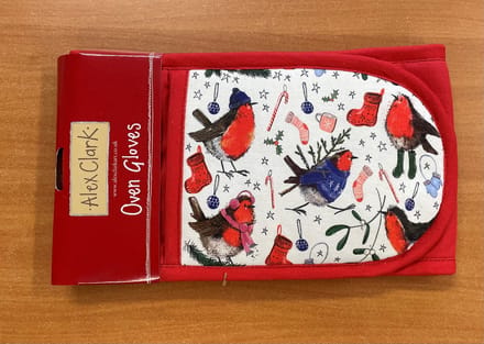 Alex Clark Pannenlap Christmas Festive Robins ~ Roodborstjes winter/kerst