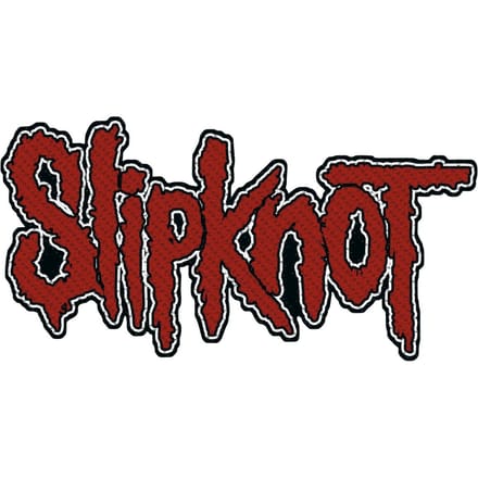 Slipknot Patch - Slipknot Logo - voor Geen - rood-zwart