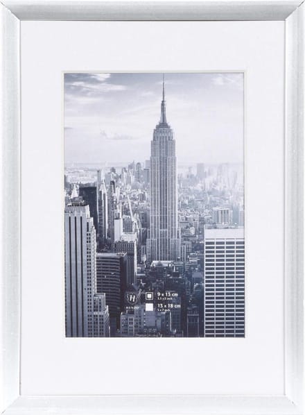 Fotolijst - Henzo - Manhattan - Fotomaat 13x18 cm - Zilver
