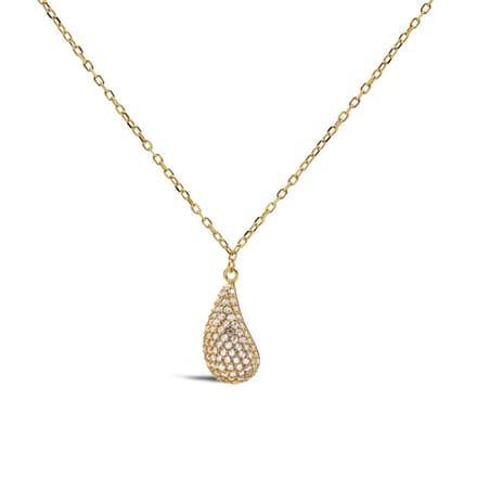 Karma Collier Druppel Zirkonia Goud