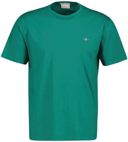 Gant 2003184 Regular Fit T-shirt Met Korte Mouwen Groen M Man