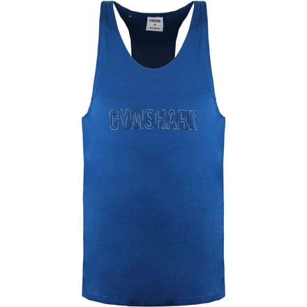 Gymshark Outline Logo Heren Teal Tank Top