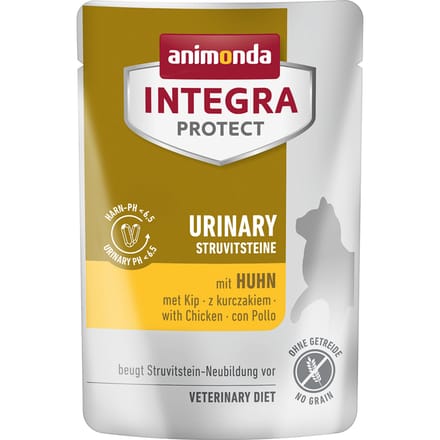 Animonda Integra Cat Pouch Urinary Struvit - Chicken - Kip 1 x 85 g - Maaltijdzakjes Kattenvoer