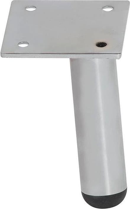 FLE - Stalen meubelpoot chroom rond ø 2,5 cm en hoogte 9,5 cm