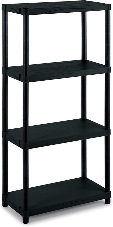 Modulair Rek met 4 Planken - Ruimtebesparend en Functioneel 60x30x132 cm