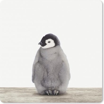 Muismat 20x20 cm - Mousepad Pinguïn - Dieren - Baby - Muismatten