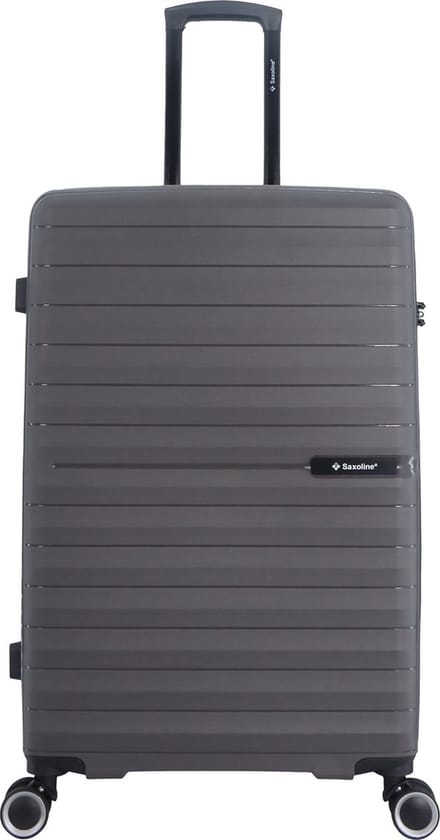 Saxoline – Fiesta | Harde Koffer / Valies /Reiskoffer – Large (95L) – Grijs - Grijs / Large