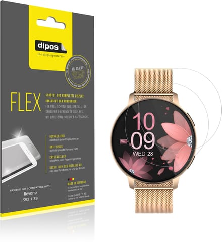 dipos – 2x Beschermfolie geschikt voor Revono S53 1.39 | 3D Full Cover Screenprotector | 100% Passend