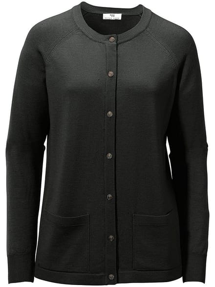 Vest 100% scheerwol model Ida Van Peter Hahn zwart