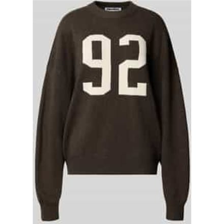 Oversized gebreide pullover met ronde hals
