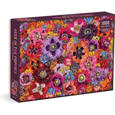 Bees In The Poppies 1000 Piece Puzzle - Galison