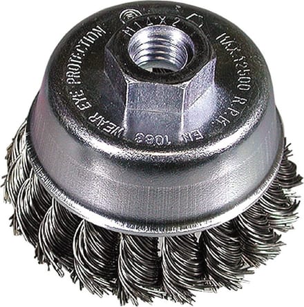 HiKOKI 751308 Komborstel met getordeerd draad - 100mm - M14 - 0,5mm