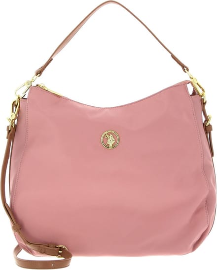 U.S. POLO ASSN. Schoudertas Houston Hobo Bag Rose / Tan Zalmroze