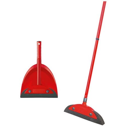 VILEDA Superfeger Classic bezem + stoffer en blik