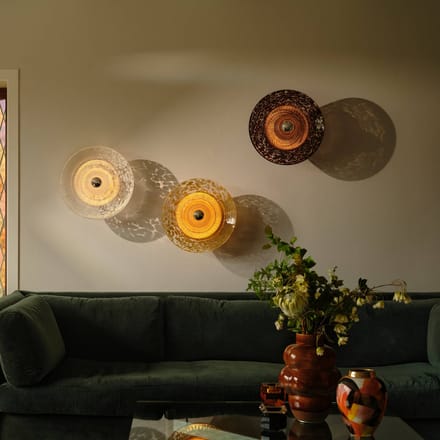 DESIGN BY US Wandlamp Disco Rama, helder, glas, E27