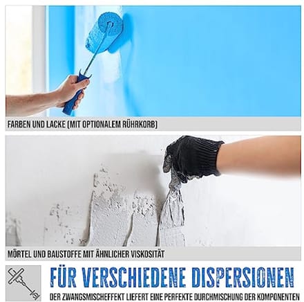 Krachtige Mortelmixer voor Bouwmaterialen - 1400 W, 230 V, Ergonomisch Ontwerp