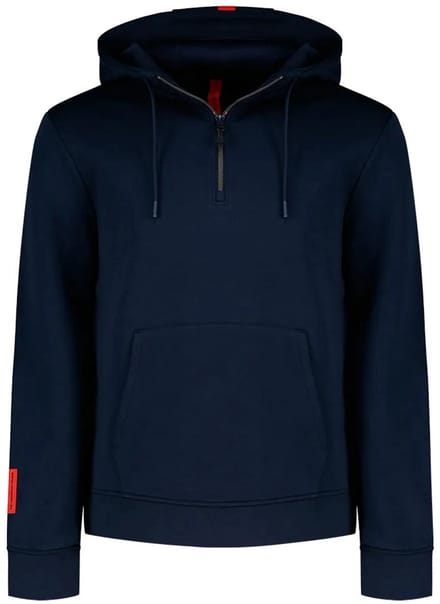 The Mountain Studio Tech Fleece Met Kap Blauw S Man