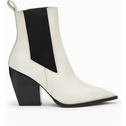 AllSaints Ria Boot Stone White Taglia: 36 | Stivali Outlet | Donna | Bianco