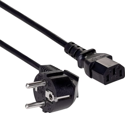 Akyga AK-PC-01A Serie - Stroomkabel - IEC C13 - 1.5m - Zwart