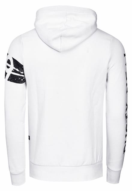 Sweatvest met prints aan de voorkant