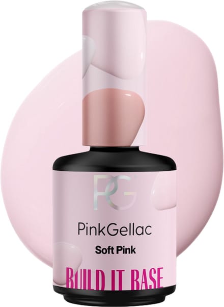 Pink Gellac Builder Gel - Build it Base Soft Pink - Roze Gellak - Pink GellacÂ´s Versie van Builder in a Bottle - 15 ml